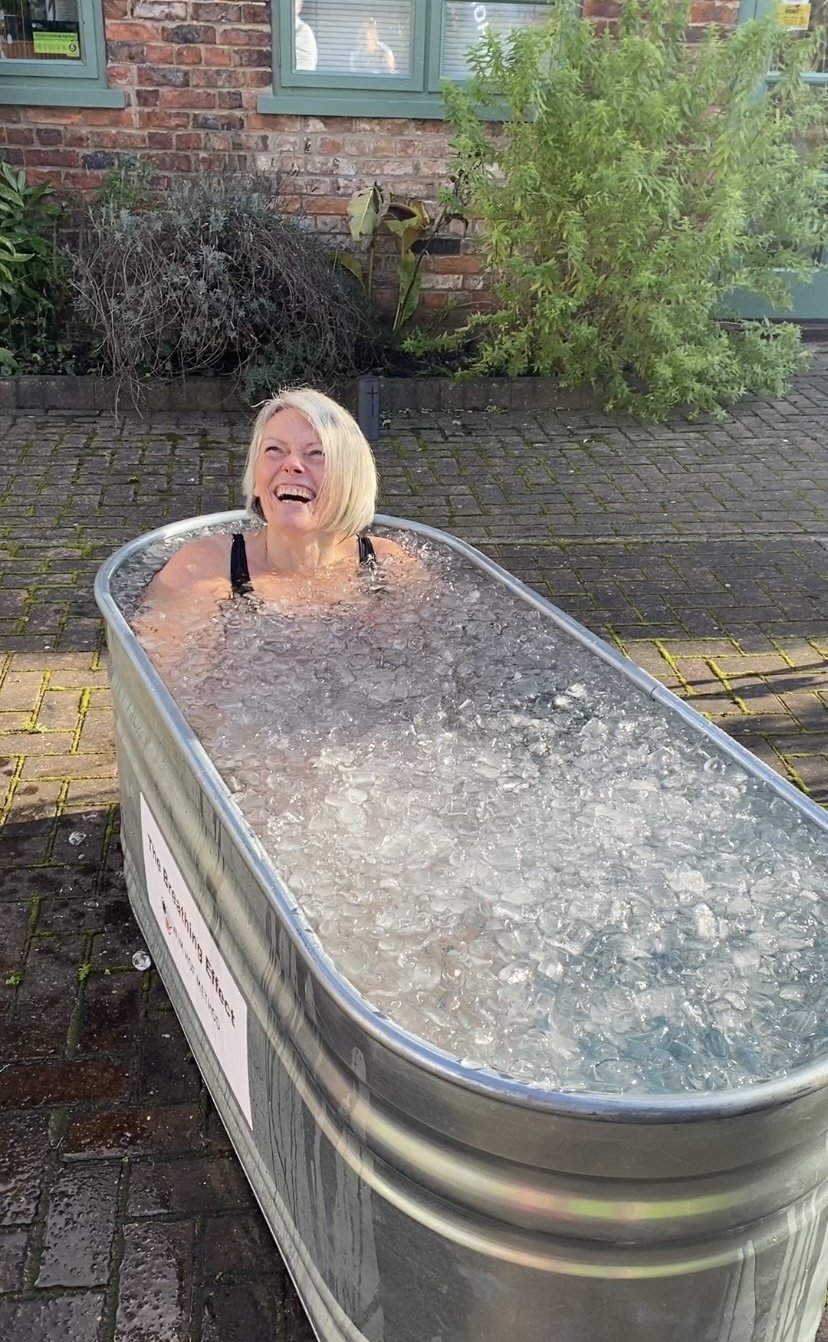 Nicola Tonsager in Ice Bath